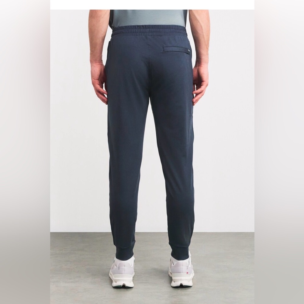 Vuori DreamKnit Ponto Performance Sweatpants in Azure Heather ,Small - Picture 3 of 11